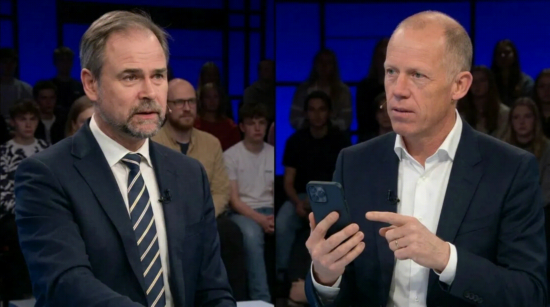 Spetalen viser telefonen